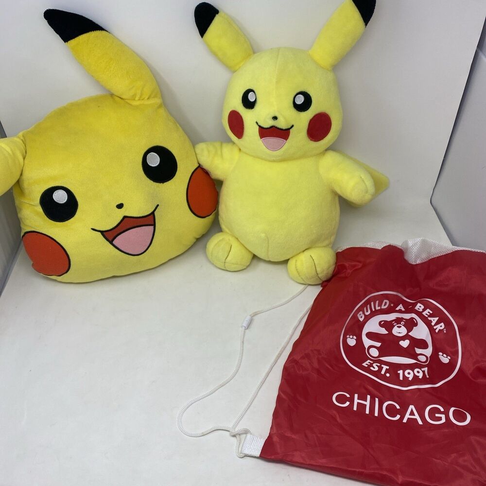 Build a Bear Workshop Pokemon Pikachu Plush Stuffed Animal Toy 17" Talks